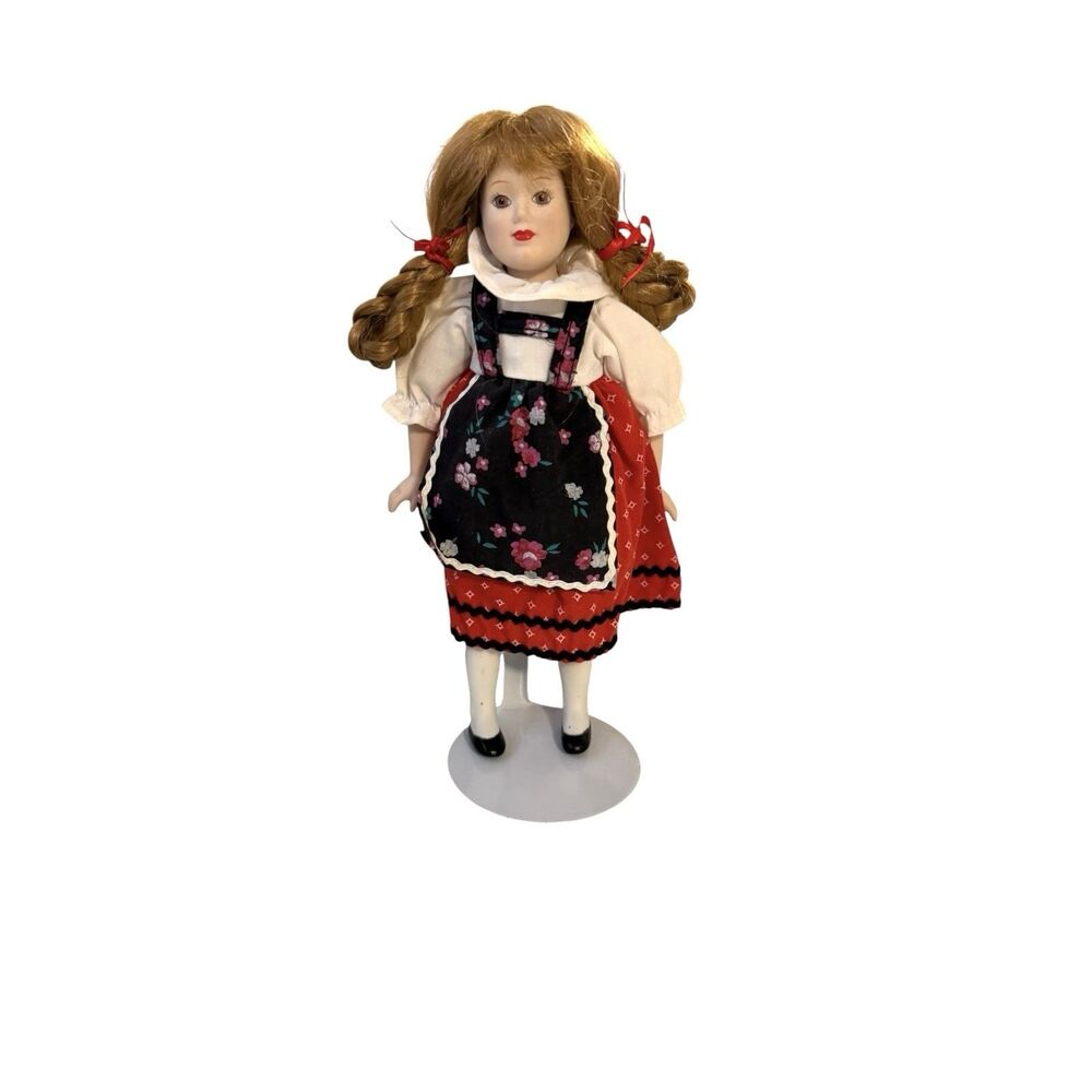 DANBURY MINT Dolls of The World, Porcelain Dolls w/ Real German Clothes, Germany